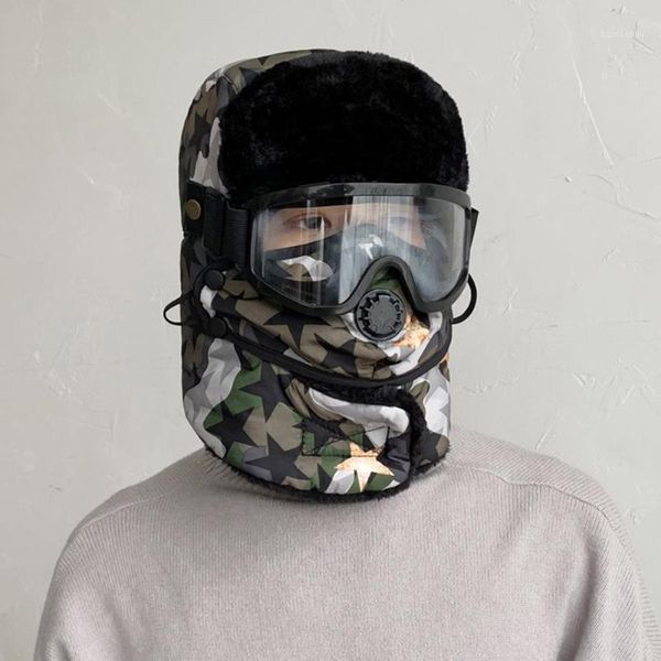 cycling caps & masks warm winter hats windproof ski cap with earmuffs pilot mask snow goggles for women men 56-58 cm1, Black
cycling caps & masks warm winter hats windproof ski cap with earmuffs pilot mask snow goggles for women men 56-58 cm1, Black