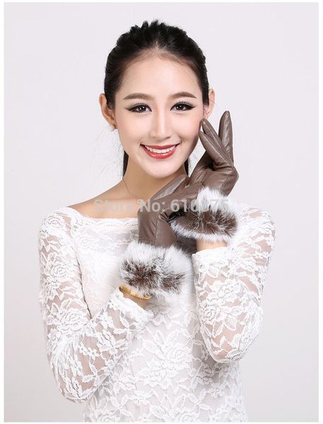 d50 female winter plus size plus velvet thicken color fur sheepskin gloves mittens warm genuine leather cowhide mitten, Blue;gray
d50 female winter plus size plus velvet thicken color fur sheepskin gloves mittens warm genuine leather cowhide mitten, Blue;gray