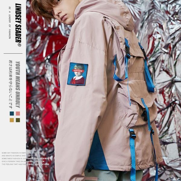 lindsey seader 2020 streetwear hip hop windbreaker jacket color block mens hooded jacket coat pocket zipper track outwear1, Black;brown
lindsey seader 2020 streetwear hip hop windbreaker jacket color block mens hooded jacket coat pocket zipper track outwear1, Black;brown
