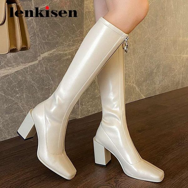lenkisen large size equestrian boots real leather zipper decorations square toe thick high heel young girls knee-high boots l65, Black
lenkisen large size equestrian boots real leather zipper decorations square toe thick high heel young girls knee-high boots l65, Black