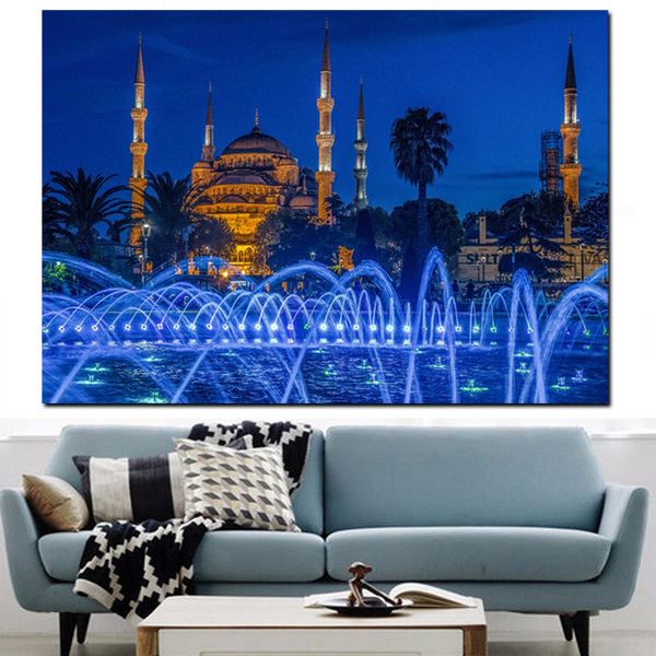 islamic blue turkey istanbul sultan ahmed mosque religious poster painting wall art for living room home decor 
islamic blue turkey istanbul sultan ahmed mosque religious poster painting wall art for living room home decor