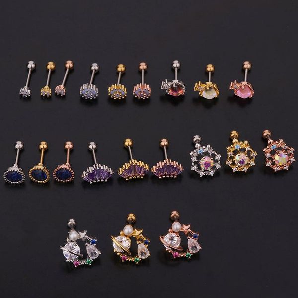 pcs shiny mirco pave cz cute small mix shape flower ear bone cuff stud earring elegant color zircon round steel ears, Golden;silver
pcs shiny mirco pave cz cute small mix shape flower ear bone cuff stud earring elegant color zircon round steel ears, Golden;silver