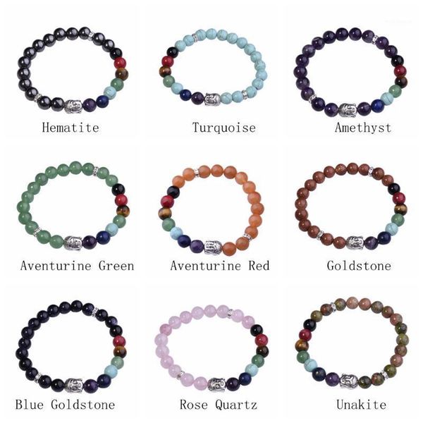 beaded, strands muti-color natural stone bracelets men lava 7 chakra healing balance beads elephant charm bracelet reiki prayer stones women, Black
beaded, strands muti-color natural stone bracelets men lava 7 chakra healing balance beads elephant charm bracelet reiki prayer stones women, Black