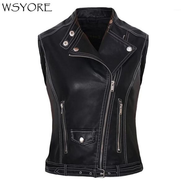 wsyore 2020 new spring and autumn europe women's sleeveless locomotive pu jacket fashion lady's faux leather vest ns3241, Black;white
wsyore 2020 new spring and autumn europe women's sleeveless locomotive pu jacket fashion lady's faux leather vest ns3241, Black;white