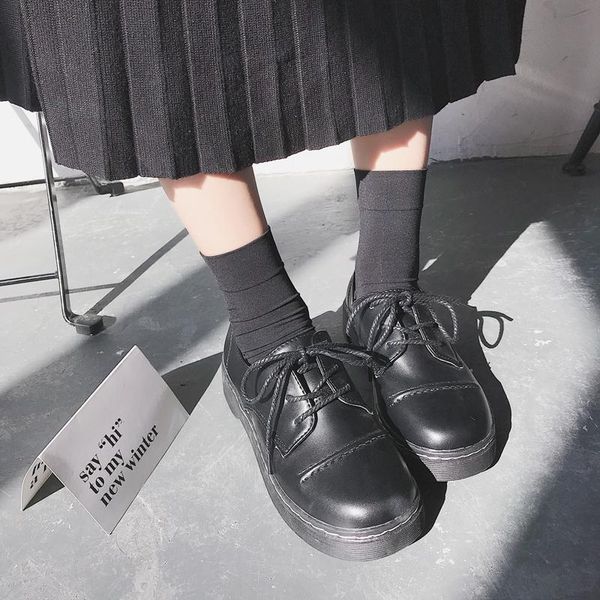 korea harajuku tie small leather shoes college wind wild thick patent leather student shoes ulzzang women, Black 
korea harajuku tie small leather shoes college wind wild thick patent leather student shoes ulzzang women, Black