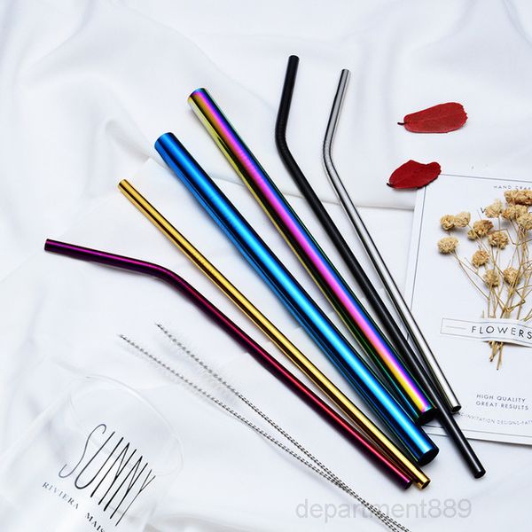 a-6*215mm 304 stainless steel bent and straight reusable straws metal straw cleaner brush bar drinking tool owd2344
a-6*215mm 304 stainless steel bent and straight reusable straws metal straw cleaner brush bar drinking tool owd2344