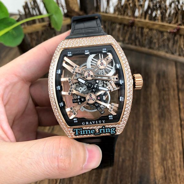 edition v 45 t sqt skeleton dial rose gold diamond case automatic mechanical movement mens watch black leather strap business watches, Slivery;brown
edition v 45 t sqt skeleton dial rose gold diamond case automatic mechanical movement mens watch black leather strap business watches, Slivery;brown