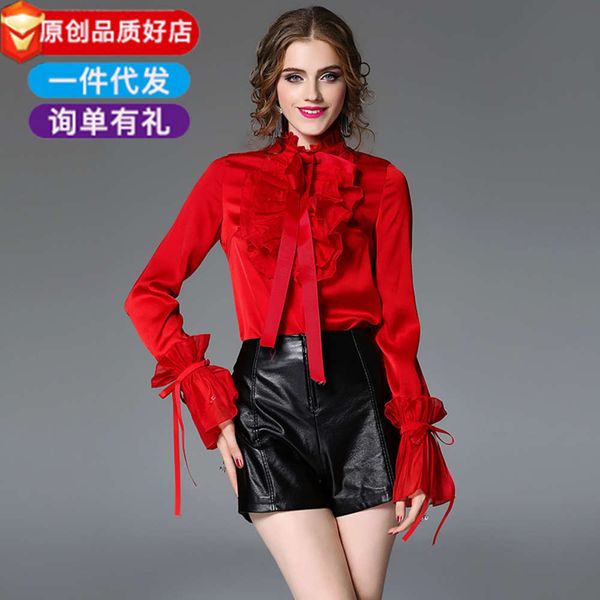 gong tingfeng autumn 2020 new women's clothing temperament fashion profsional shirt long sleeve, White
gong tingfeng autumn 2020 new women's clothing temperament fashion profsional shirt long sleeve, White