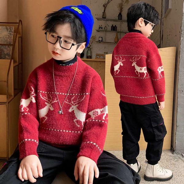 winter edition boys' round neck cashmere mink sweater 2020 new middle and big children's trendy long sve shirt p74mrk2z, Blue
winter edition boys' round neck cashmere mink sweater 2020 new middle and big children's trendy long sve shirt p74mrk2z, Blue