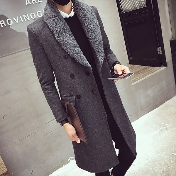 2021 new men winter jackets long and warm slim fit black gray mainly wool with thick tail brested heavy coat jpfd
2021 new men winter jackets long and warm slim fit black gray mainly wool with thick tail brested heavy coat jpfd