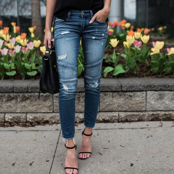 women's jeans women skinny ankle edition high waist washed denim cropped pants, Blue
women's jeans women skinny ankle edition high waist washed denim cropped pants, Blue