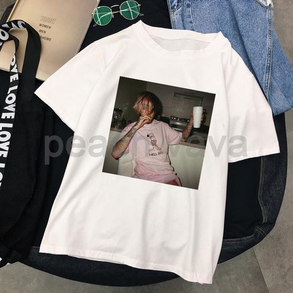 rapper lil peep print harajuku hip-hop women cry baby ulzzang casual fashion t-shirt loose hell boy streetwear tees female, White
rapper lil peep print harajuku hip-hop women cry baby ulzzang casual fashion t-shirt loose hell boy streetwear tees female, White