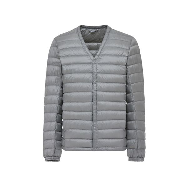 2021 new ultra light down jacket men single breasted portable v neck spring autumn winter without collar warm liner konb, Black
2021 new ultra light down jacket men single breasted portable v neck spring autumn winter without collar warm liner konb, Black