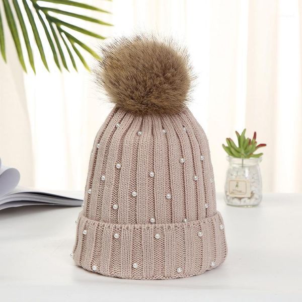 beanie/skull caps imitation pearls knitted wool beanies hat for women thick warm fur pom bonnet skullies beanie pompom outdoor streetwear1, Blue;gray
beanie/skull caps imitation pearls knitted wool beanies hat for women thick warm fur pom bonnet skullies beanie pompom outdoor streetwear1, Blue;gray