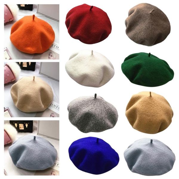 women winter warm faux wool elastic beret hat simple solid color retro classic french artist painter elegant beanie cap, Blue;gray
women winter warm faux wool elastic beret hat simple solid color retro classic french artist painter elegant beanie cap, Blue;gray