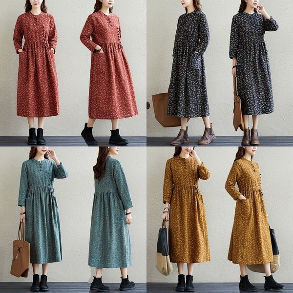3hpkg dress floral mian ma mian qun ma qun cotton and and dress linen women's autumn 2020 new mid-length small mother autumn long sleev, Black;gray
3hpkg dress floral mian ma mian qun ma qun cotton and and dress linen women's autumn 2020 new mid-length small mother autumn long sleev, Black;gray