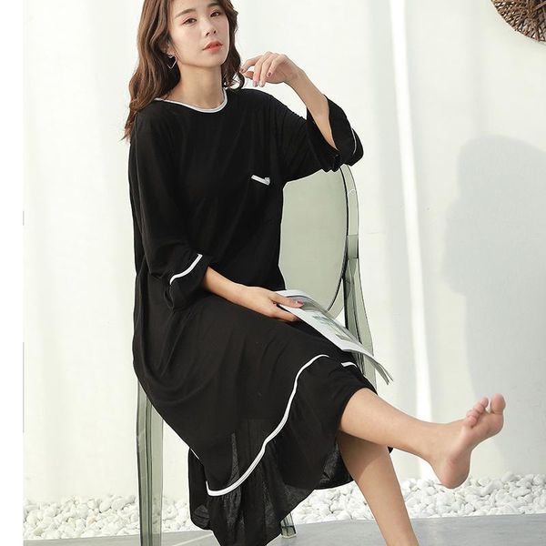 women plus size cotton nightdress bathrobe gown casual loose sleepwear home clothes long sleeve mid-calf nightwear nightgown 3xl1, Black;red
women plus size cotton nightdress bathrobe gown casual loose sleepwear home clothes long sleeve mid-calf nightwear nightgown 3xl1, Black;red