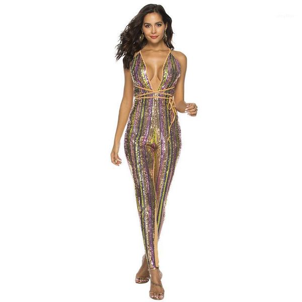 women colorful striped sequin lady pantsuits v neck backless bandage bodycon jumpsuit party club elegant jumpsuits1, Black;white
women colorful striped sequin lady pantsuits v neck backless bandage bodycon jumpsuit party club elegant jumpsuits1, Black;white