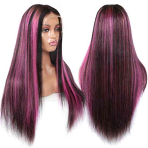 cuticle aligned bone straight natural black pink highlight color wig pre plucked invisible knots lace front wigs, Golden;white
cuticle aligned bone straight natural black pink highlight color wig pre plucked invisible knots lace front wigs, Golden;white