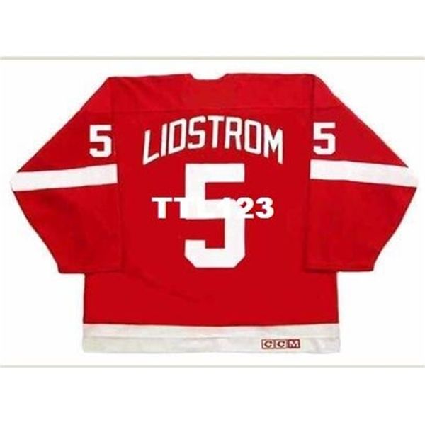 121 #5 nicklas lidstrom detroit red wings 2002 ccm vintage away hockey jersey or custom any name or number retro jersey, Black
121 #5 nicklas lidstrom detroit red wings 2002 ccm vintage away hockey jersey or custom any name or number retro jersey, Black