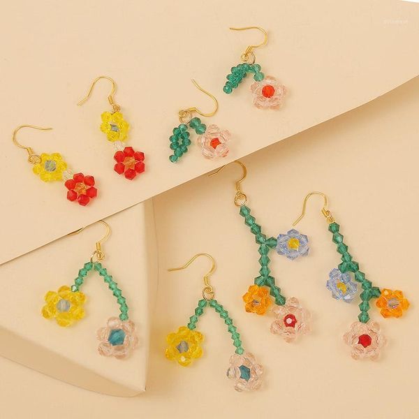 korean style 2020 fashion female handmade bead flower drop earrings for women girls trendy crystal beaded dangle earring jewelry1, Silver
korean style 2020 fashion female handmade bead flower drop earrings for women girls trendy crystal beaded dangle earring jewelry1, Silver