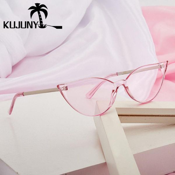 sunglasses kujuny rimless cat eye women brand designer sun glasses ladies frameless cateye eyewears metal temple eyeglasses, White;black
sunglasses kujuny rimless cat eye women brand designer sun glasses ladies frameless cateye eyewears metal temple eyeglasses, White;black