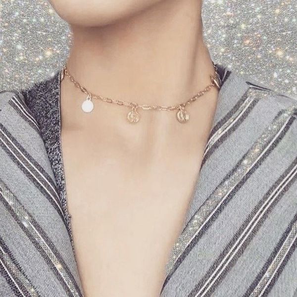 chokers cowbread simple necklace for women choker head coin party female collar short jewelry, Golden;silver
chokers cowbread simple necklace for women choker head coin party female collar short jewelry, Golden;silver
