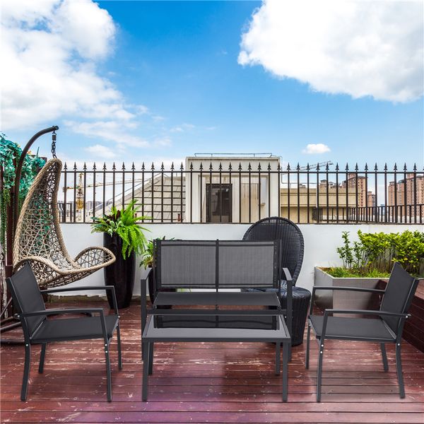 us stock 4 pieces patio furniture set outdoor garden patio conversation sets poolside lawn chairs with glass coffee table porch furniture
us stock 4 pieces patio furniture set outdoor garden patio conversation sets poolside lawn chairs with glass coffee table porch furniture