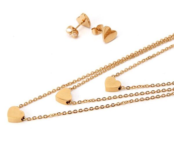 wholesale new fashion three layers jewelry set love heart necklace earrings jewelry set gold plated for women lovers weddind jewelry11, Silver
wholesale new fashion three layers jewelry set love heart necklace earrings jewelry set gold plated for women lovers weddind jewelry11, Silver