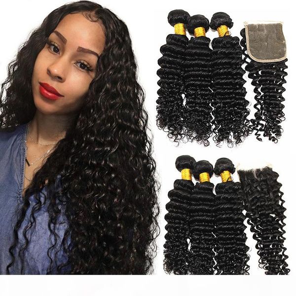 deep wave brazilian virgin hair bundles with closures 100% unprocessed human hair bundles with 4x4 lace closure black color 8-28 inch, Black;brown
deep wave brazilian virgin hair bundles with closures 100% unprocessed human hair bundles with 4x4 lace closure black color 8-28 inch, Black;brown