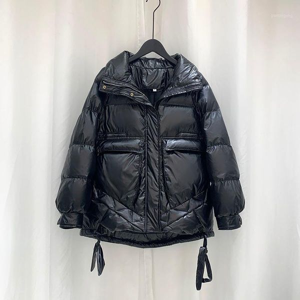 white duck down coat female short 2020 new fashion shiny women's winter down jacket bread service casual wild women outerwear1, Black
white duck down coat female short 2020 new fashion shiny women's winter down jacket bread service casual wild women outerwear1, Black