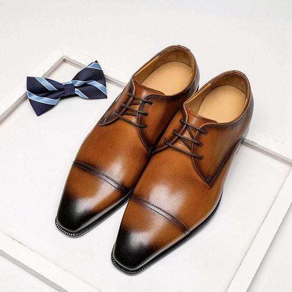 autumn leather wedding shoes for man handmade quality genuine cow leather men dress shoes brown lace up oxford men formal, Black
autumn leather wedding shoes for man handmade quality genuine cow leather men dress shoes brown lace up oxford men formal, Black