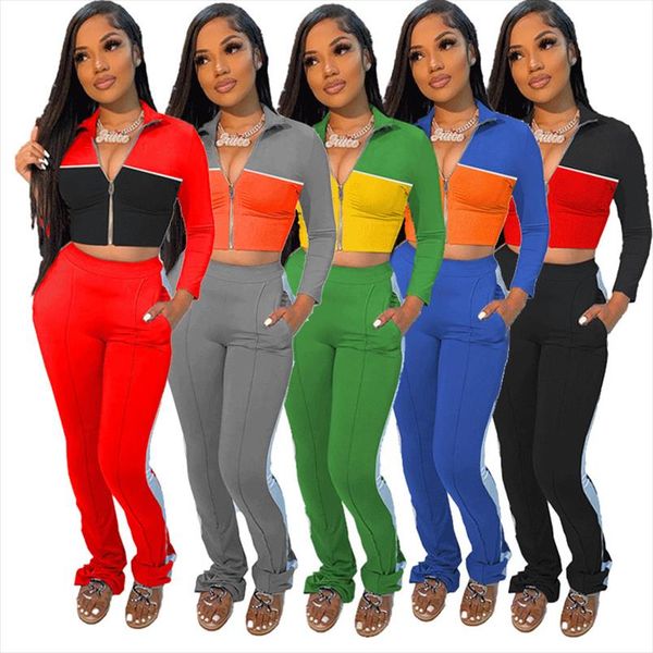 2 piece set women fall clothes outfit patchwork bodycon zip lace up pocket leggings matching set wholesale dropshipping 2021, Gray
2 piece set women fall clothes outfit patchwork bodycon zip lace up pocket leggings matching set wholesale dropshipping 2021, Gray