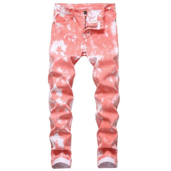 men's jeans fashion stretch slim fit colorful print trousers street men tie dye skinny denim punk pants vaqueros hombre, Blue
men's jeans fashion stretch slim fit colorful print trousers street men tie dye skinny denim punk pants vaqueros hombre, Blue