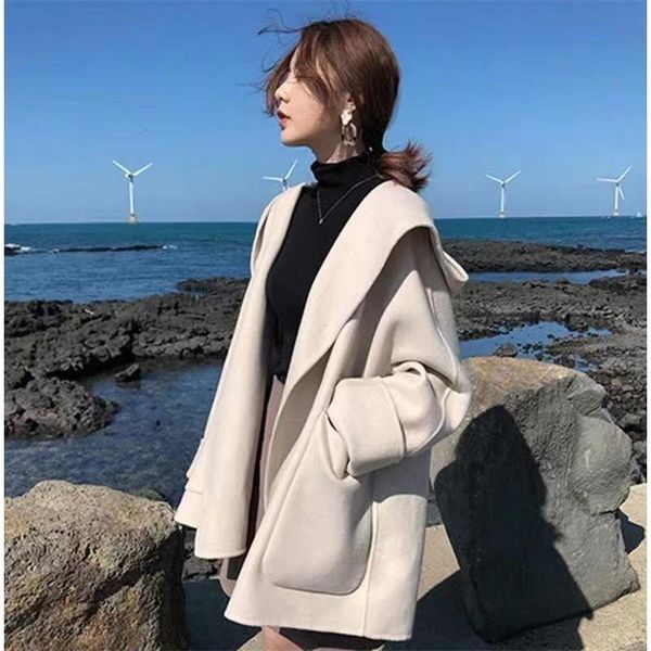 2021 new female double jacket released natural cashmere woollen cardigan mixtures outerwear streetwear oversize erxb, Black
2021 new female double jacket released natural cashmere woollen cardigan mixtures outerwear streetwear oversize erxb, Black