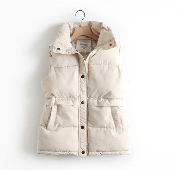 women's korean style solid sleeveless winter keep warm winter vest coat single women breasted loose thick fashion vest1, Black;white
women's korean style solid sleeveless winter keep warm winter vest coat single women breasted loose thick fashion vest1, Black;white