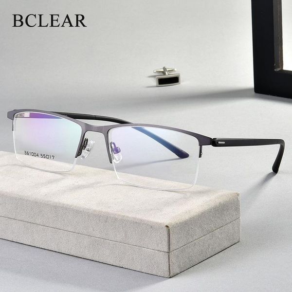 fashion sunglasses frames bclear tr90 myopia half glasses men ultra-light business eyeglasses flexible spectacle frame computer, Black
fashion sunglasses frames bclear tr90 myopia half glasses men ultra-light business eyeglasses flexible spectacle frame computer, Black