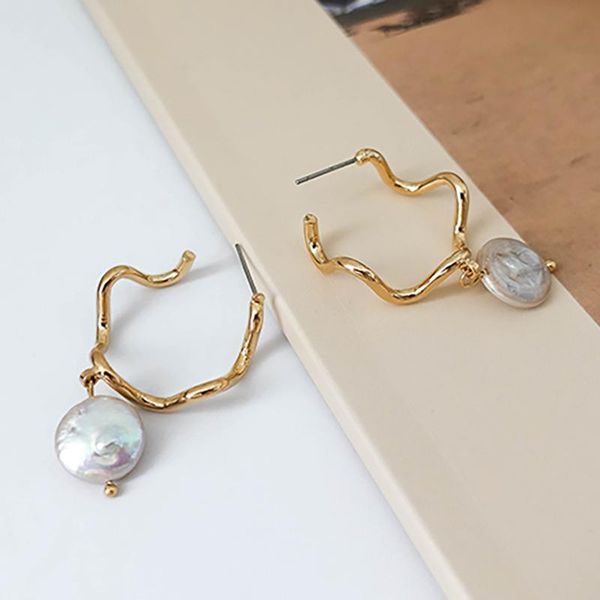 charm srcoi metal curved wave geometric freshwater pearl circle earrings minimalist hypoallergenic trendy for women girl gift, Golden
charm srcoi metal curved wave geometric freshwater pearl circle earrings minimalist hypoallergenic trendy for women girl gift, Golden