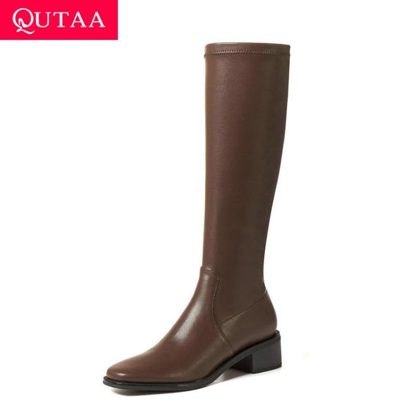 qutaa 2021 площади toe zipper моды колено высокие сапоги коровы кожа pu длинные сапоги зима площади средний каблук женская обувь размер 34-3, Black
qutaa 2021 площади toe zipper моды колено высокие сапоги коровы кожа pu длинные сапоги зима площади средний каблук женская обувь размер 34-3, Black