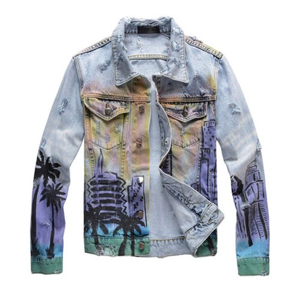20fw famous designer mens style denim classic jacket hip hop men women retro casual jacket distressed ripped denim jacket coat, Black;brown
20fw famous designer mens style denim classic jacket hip hop men women retro casual jacket distressed ripped denim jacket coat, Black;brown