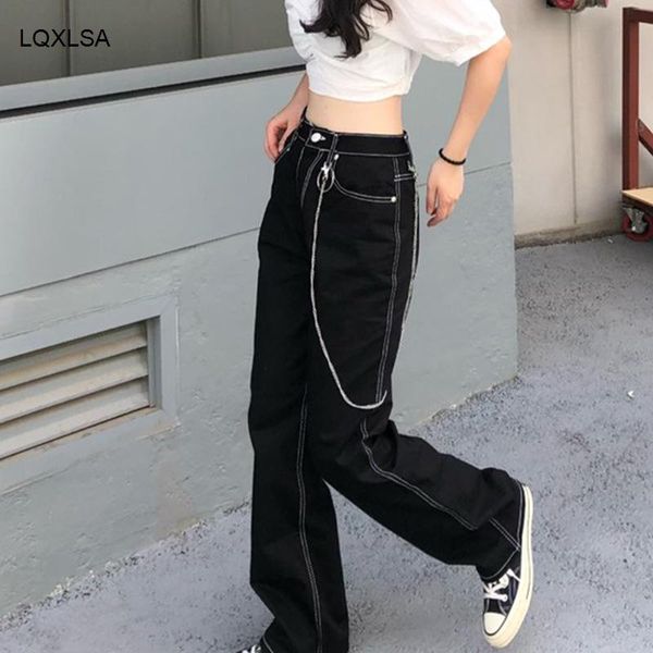 women's jeans gothic chain for women high waisted straight denim pants pockets wide leg trousers harajuku baggy joggers casual, Blue
women's jeans gothic chain for women high waisted straight denim pants pockets wide leg trousers harajuku baggy joggers casual, Blue