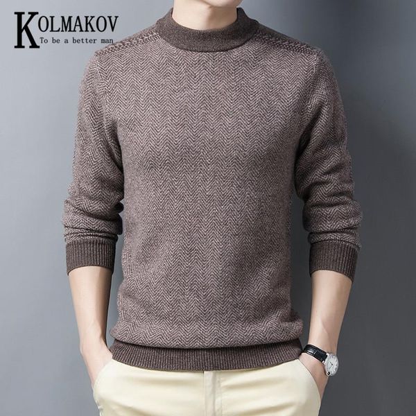 men's sweaters kolmakov winter half - neck plain woolen knitwear versatile slim warm solid color casual sweater male, White;black
men's sweaters kolmakov winter half - neck plain woolen knitwear versatile slim warm solid color casual sweater male, White;black
