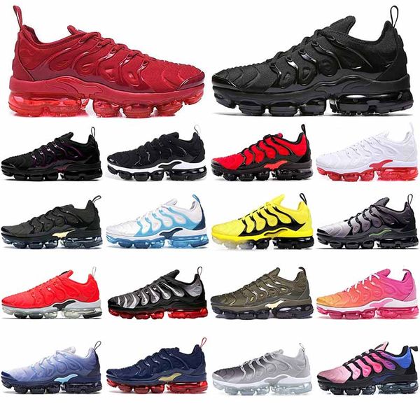 2021 plus tn running shoes for men women triple black hyper violet racer blue eggplant red outdoor breathable sport sneakers mens trainers
2021 plus tn running shoes for men women triple black hyper violet racer blue eggplant red outdoor breathable sport sneakers mens trainers