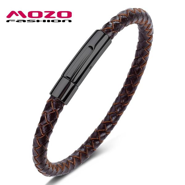 fashion classic men charm bracelets brown genuine leather rope braided bracelet simple style women jewelry 601 sqcpej new_dhbest, Golden;silver
fashion classic men charm bracelets brown genuine leather rope braided bracelet simple style women jewelry 601 sqcpej new_dhbest, Golden;silver