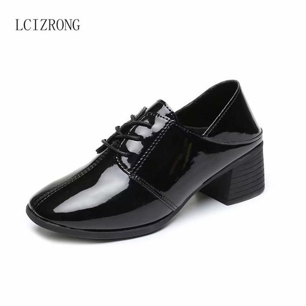 2021 autumn new women shoes korean style comfortable thick with lace-up shoes female fashion classic blackthick heels, Black
2021 autumn new women shoes korean style comfortable thick with lace-up shoes female fashion classic blackthick heels, Black