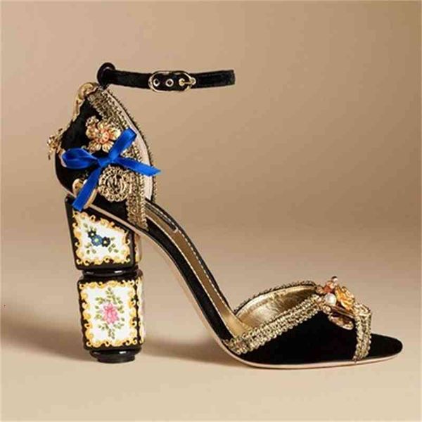 sandals bohemia ethnic heel peep toe fashion wedding court shoes pumps woman, Black
sandals bohemia ethnic heel peep toe fashion wedding court shoes pumps woman, Black