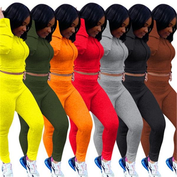 ladies solid color sets fashion trend long sleeve hooded sweatshirt elastic waist pant suits designer female autumn casual skinny tracksuits, Gray
ladies solid color sets fashion trend long sleeve hooded sweatshirt elastic waist pant suits designer female autumn casual skinny tracksuits, Gray
