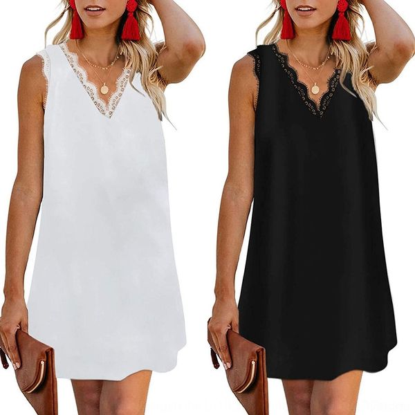kdame 2020 base summer new dress summer eyelash dress sleeveless print women's 2020 base t-shirt v-neck new t-shirt lace v-neck eyelash, Black;gray
kdame 2020 base summer new dress summer eyelash dress sleeveless print women's 2020 base t-shirt v-neck new t-shirt lace v-neck eyelash, Black;gray