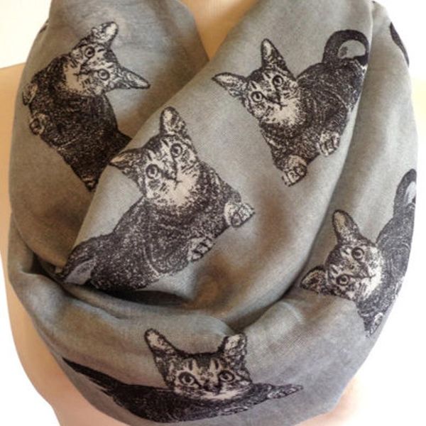 scarves 2021 fashion ladies cute woman grey navy color cat print infinity animals scarf for womens, Blue;gray
scarves 2021 fashion ladies cute woman grey navy color cat print infinity animals scarf for womens, Blue;gray