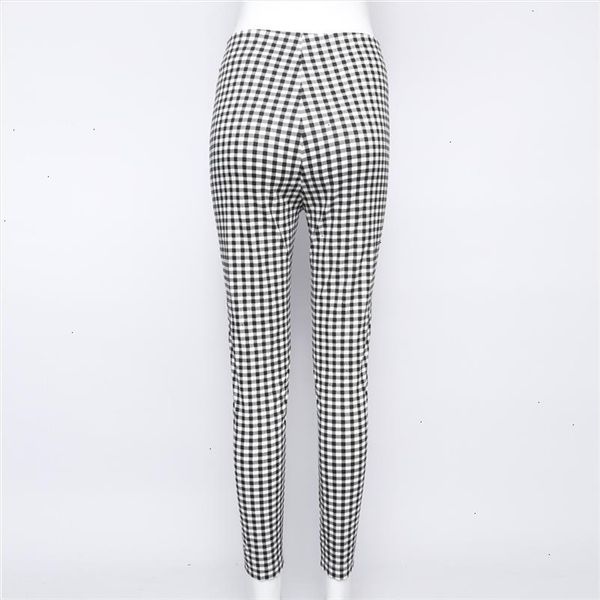 high womens waisted pants spring autumn elegant ladie ol trousers for women grey plaid stretchy pencil pants, Black;white
high womens waisted pants spring autumn elegant ladie ol trousers for women grey plaid stretchy pencil pants, Black;white